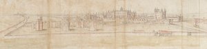 Palácio de Hampton Court do Norte, c1550-1560 de Anthonis van den Wyngaerde
