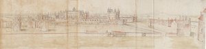Palácio de Hampton Court do Norte, c1550-1560 de Anthonis van den Wyngaerde