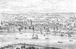 Londres, de Temple Bar a Charing Cross, 1543 1897 de Anthonis van den Wyngaerde