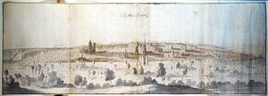 Vista Panorâmica de Bruxelas de Anthonis van den Wyngaerde