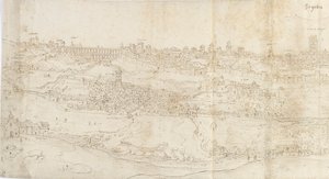 Vista panorâmica de Segóvia do leste, c1560-1570 de Anthonis van den Wyngaerde
