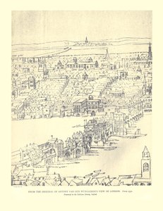 Van Den Wyngaerdes Vista de Londres, c1550, 1886 de Anthonis van den Wyngaerde