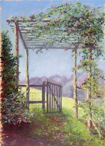 O caminho para o campo, 2001 (pastel sobre papel)