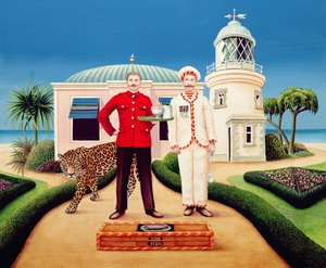 The Cook and Waiter, 1996 (acrílico a bordo)