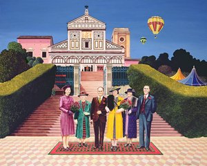Casamento em Florença, 1972 (acrílico a bordo)