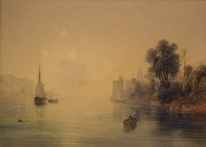 Cena do Rio de Anthony Vandyke Copley Fielding