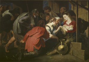 Adoração dos Pastores, depois de 1615 (óleo sobre tela) de Anthony van (follower of) Dyck
