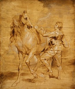 Um Homem Montando um Cavalo, c. 1630. de Anthony van Dyck