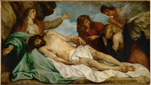 Lamentação de Cristo (óleo sobre tela) de Anthony van Dyck
