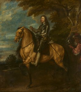 Carlos I (1600-49) a cavalo de Anthony van Dyck