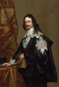 Carlos I (cromolito) de Anthony van Dyck