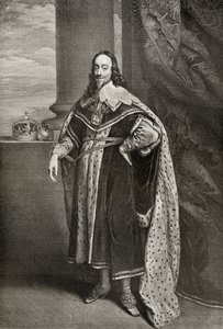 Charles I, gravado por Sir Robert Stange, de "The Print-Collector&39;s Handbook", de Alfred Whitman, publicado por George Bell und Sons, 1901 de Anthony van Dyck