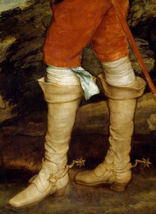Charles I hunting, de Anthony van Dyck (1599-1641), detalhe de Anthony van Dyck