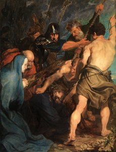 Cristo cai carregando a cruz de Anthony van Dyck