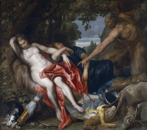 Diana e sua ninfa surpreendidas pelo sátiro de Anthony van Dyck