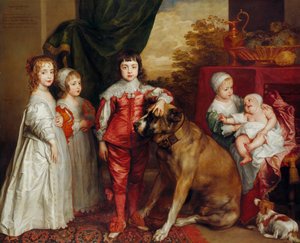 Cinco filhos mais velhos de Carlos I de Anthony van Dyck