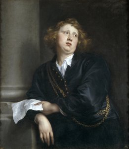 Henricus Liberti ou Hendrik van Groeninghen - Retrato do compositor e organista Henricus Liberti (1610-1669) - Peinture de Sir Anthonis (Anton ou Antoon) van Dyck (1599-1641) - 1627-1632 - Óleo sobre tela - 107x97 cm- Museo del Prado, Madrid de Anthony van Dyck