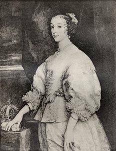 Henrietta Maria, de "Memórias de Charles de Batz-Castelmore Conde d&39;Artagnan", publicado em 1928 de Anthony van Dyck