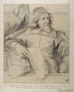 Inigo Jones (giz preto sobre papel) de Anthony van Dyck