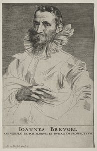 Retrato de Jan Brueghel de Anthony van Dyck