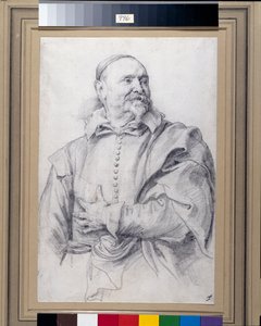 Jan Snellincx (giz preto sobre papel branco) de Anthony van Dyck
