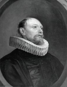 Homem com um Ruff, do século 17. de Anthony van Dyck