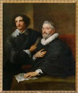 Retrato de dois lapidadores de pedras preciosas (pintura sobre tela) de Anthony van Dyck