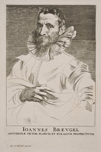 Retrato de Jan Brueghel, o Velho de Anthony van Dyck