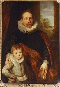 Retrato de um pai e de um filho, também conhecido como Guillaume Richardot ... de Anthony van Dyck