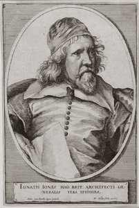 Retrato de Inigo Jones (1573-1652) gravado por Wenceslaus Hollar (1607-77) 1655 de Anthony van Dyck