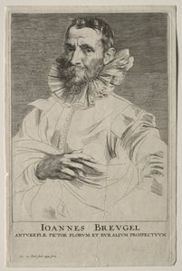 Retrato de Jan Brueghel de Anthony van Dyck