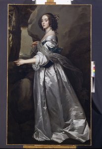 Retrato de Lady Frances Cranfield, Lady Buckhurst, mais tarde Condessa de Dorset, c.1637-50 (óleo sobre tela) de Anthony van Dyck