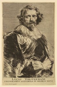 Retrato de Lucas Vorsterman I, dos Icones Principum Virorum de Anthony van Dyck