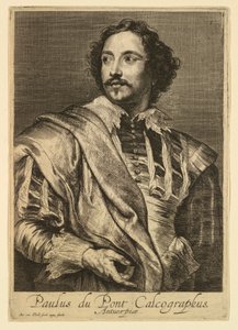 Retrato de Paulus Pontius, dos ícones dos príncipes dos homens de Anthony van Dyck