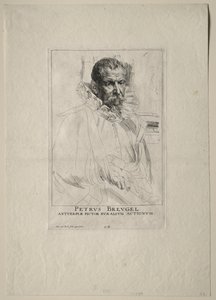 Retrato de Pieter Breughel. de Anthony van Dyck