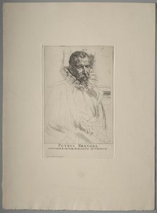 Retrato de Pieter Brueghel. de Anthony van Dyck