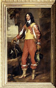 Retrato de Sir Thomas Wharton. Ele usa a Ordem da Jarreteira. Pintura por Antoine (Anthonis, Anthony, Anton ou Antoon) van Dyck (1599-1641) de Anthony van Dyck