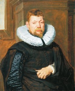 Retrato de um homem barbudo, c.1616 (óleo sobre painel de carvalho)