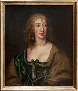 Retrato de Henriqueta Maria, rainha de Inglaterra (1609-1669) de Anthony van Dyck