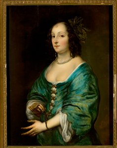 Retrato de Mary Ruthven, mulher do artista de Anthony van Dyck
