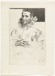 Retrato de Jan Brueghel, o Velho de Anthony van Dyck