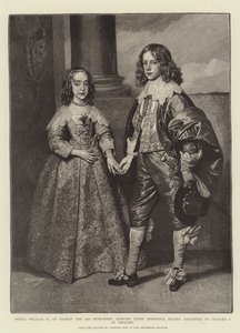 Príncipe Guilherme II de Orange e sua noiva, a princesa Marie Henrietta Stuart, filha de Charles I da Inglaterra de Anthony van Dyck