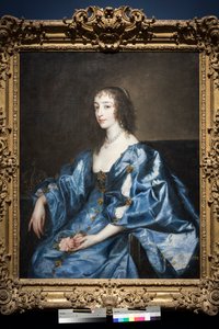 Rainha Henrietta Maria da Inglaterra, c.1636-38 (óleo sobre tela) de Anthony van Dyck