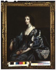 Rainha Henrietta Maria da Inglaterra, c.1636-38 de Anthony van Dyck