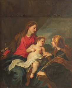 O Casamento Místico de Santa Catarina de Alexandria de Anthony van Dyck
