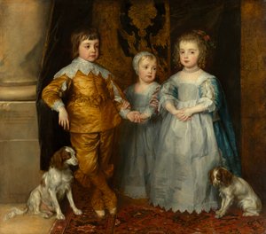 Os três filhos mais velhos de Carlos I de Anthony van Dyck
