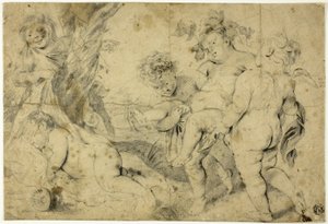 O jovem Baco e os seus companheiros de Anthony van Dyck