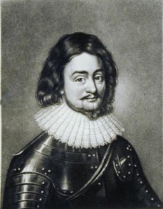 Frederico V (1596-1632) Rei da Boêmia, Eleitor Palatino do Reno, ilustração de Retratos de Personagens Ilustres na História Britânica, gravada por Robert Dunkarton (1744-c.1817) (mezzotint)