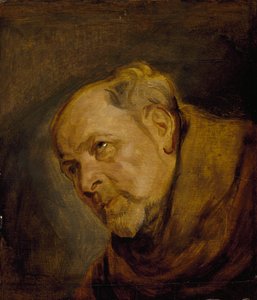 Chefe de um Monge (Jan Malderus, Bispo de Antuérpia, como São Bonaventura) de Anthony van Dyck