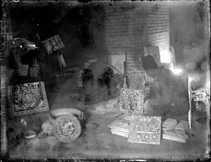 Fabricantes de telhas em sua oficina, c.1880-1930
